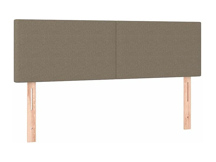 Sommier à lattes de lit avec matelas Taupe 140x200 Tissu