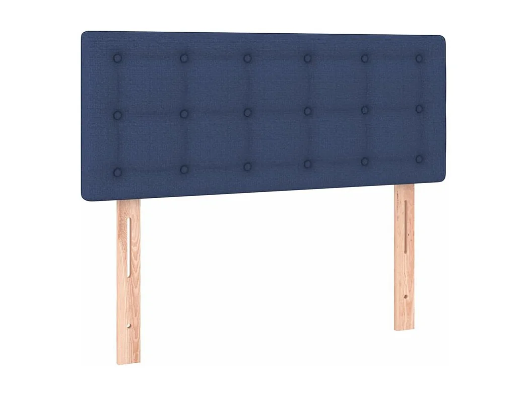 Sommier à lattes de lit avec matelas Bleu 100x200 Tissu