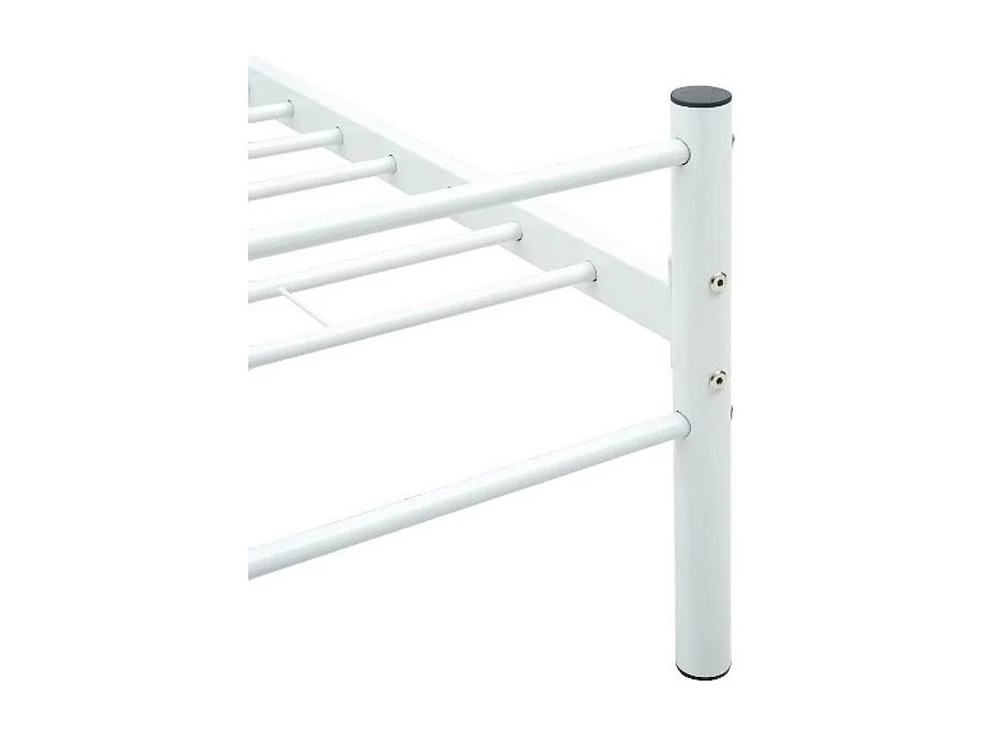 Lit adulte métal blanc Tence 140x200