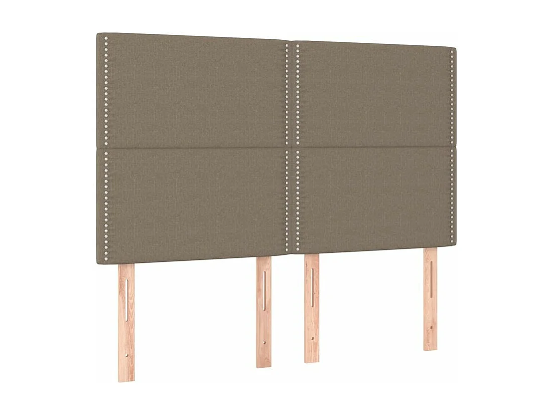 Sommier à lattes de lit avec matelas Taupe 140x200 Tissu