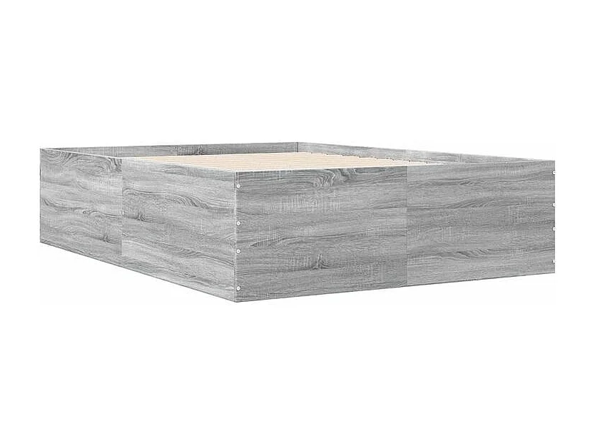 Cadre de lit sonoma gris 120x200 bois d'ingénierie