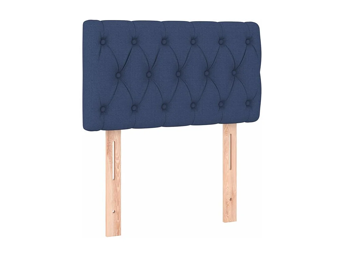 Sommier à lattes de lit avec matelas Bleu 80x200 Tissu