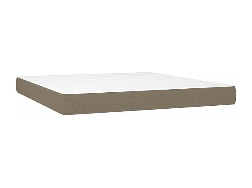 Sommier à lattes de lit avec matelas Taupe 160x200 Tissu