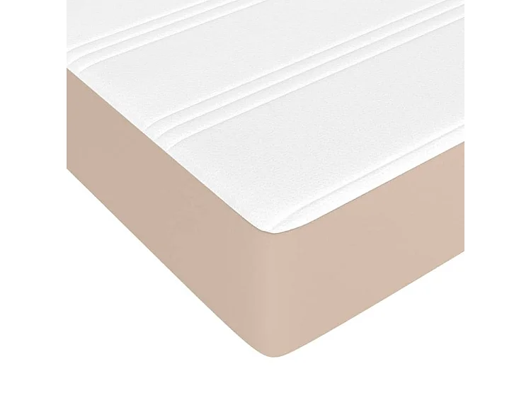 Sommier à lattes de lit avec matelas Cappuccino 90x200