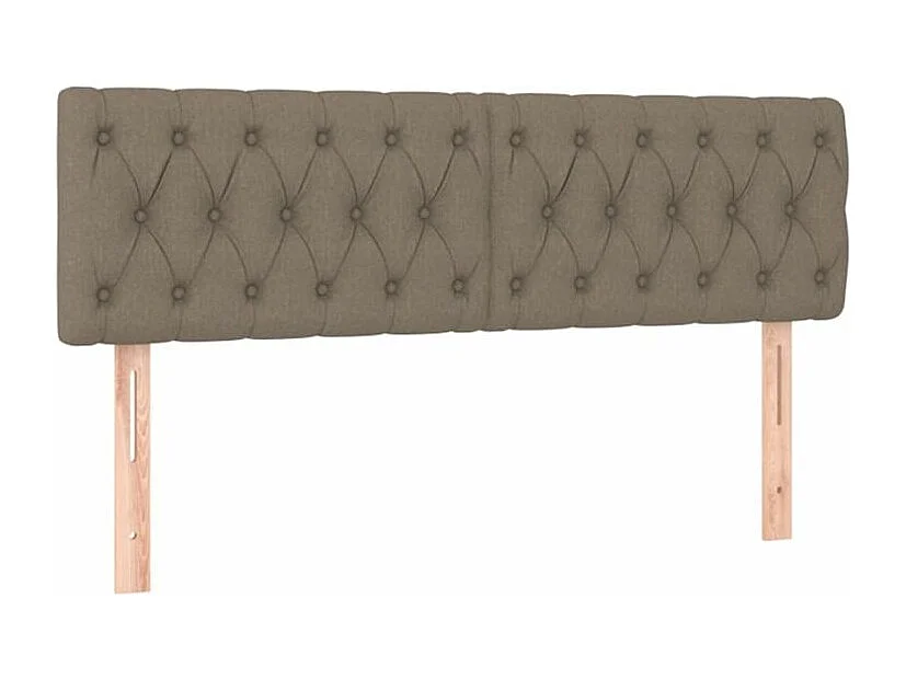 Sommier à lattes de lit avec matelas Taupe 160x200 Tissu