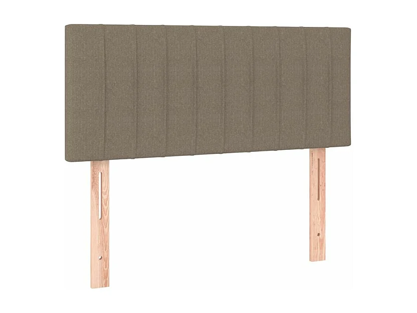 Sommier à lattes de lit avec matelas Taupe 100x200 Tissu