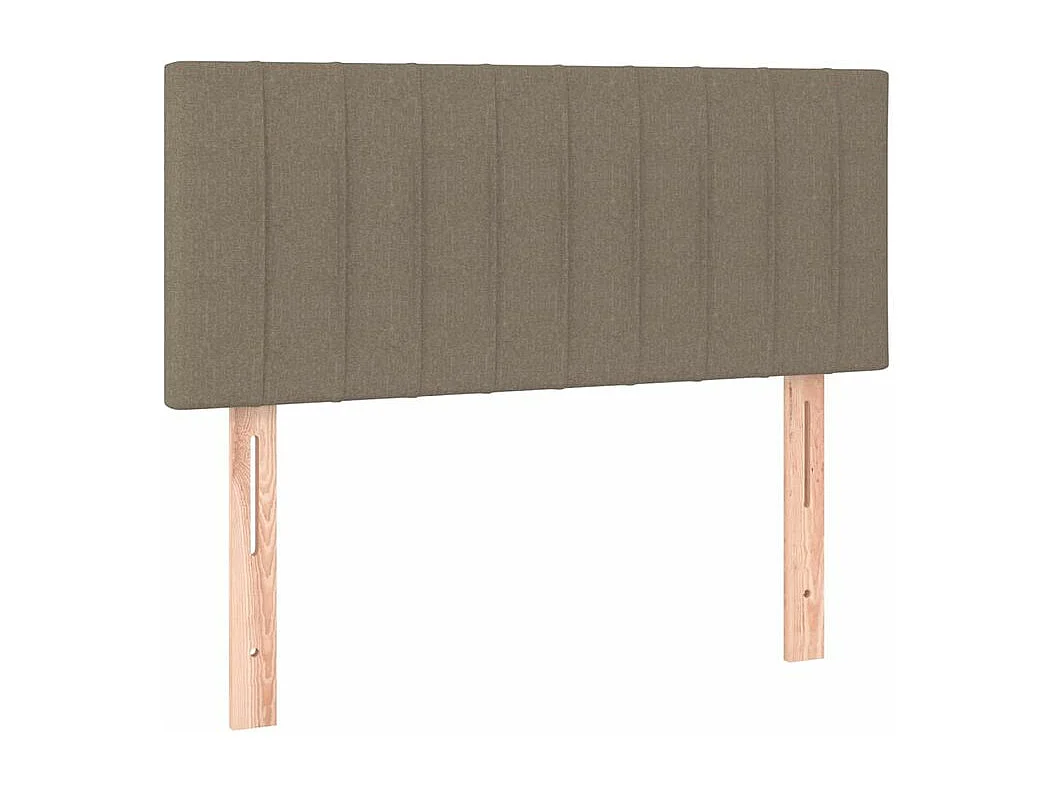 Sommier à lattes de lit avec matelas Taupe 100x200 Tissu