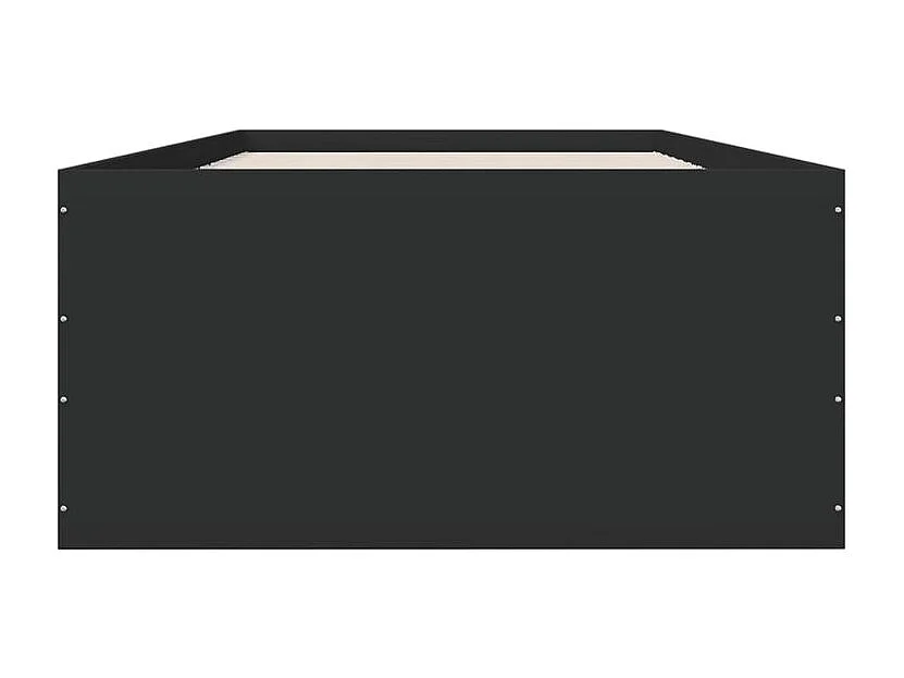 Cadre de lit noir 90x200 bois d'ingénierie