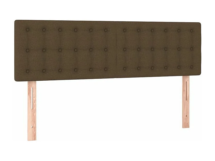 Sommier à lattes de lit avec matelas Marron foncé 140x200