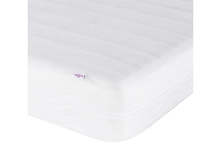 Lit avec matelas gris clair 100x200 tissu