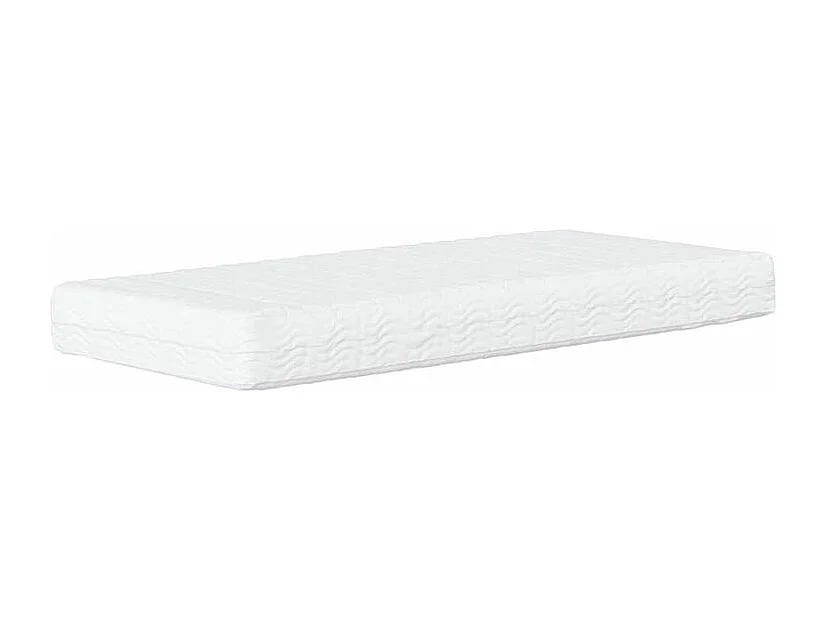 Lit avec matelas crème 90x200 tissu
