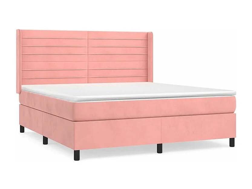 Sommier à lattes de lit avec matelas Rose 160x200 Velours