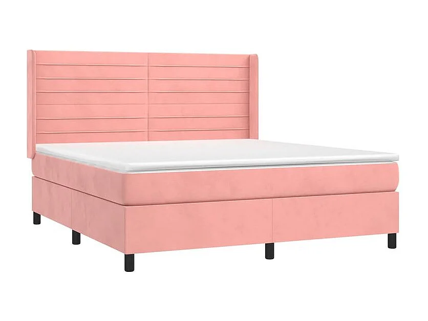 Sommier à lattes de lit avec matelas Rose 160x200 Velours