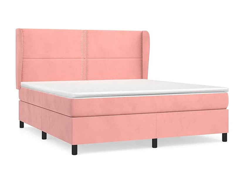 Sommier à lattes de lit avec matelas Rose 160x200 Velours