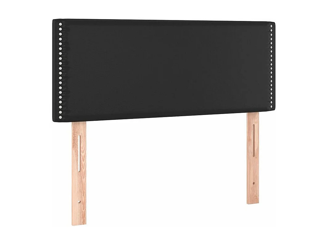 Sommier à lattes de lit avec matelas et LED Noir 80x200