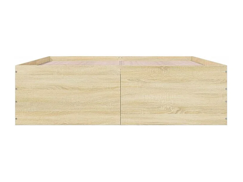 Cadre de lit chêne sonoma 150x200 bois d'ingénierie