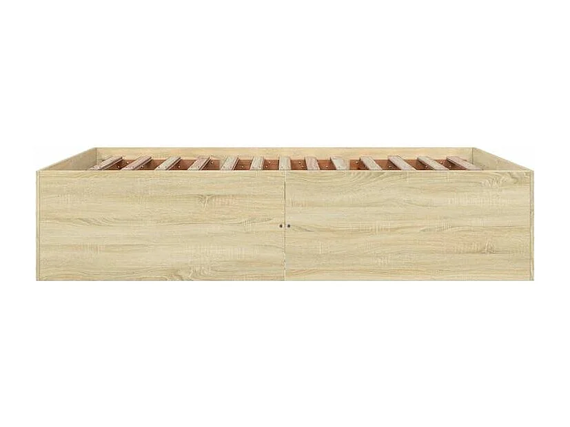 Cadre de lit chêne sonoma 150x200 bois d'ingénierie