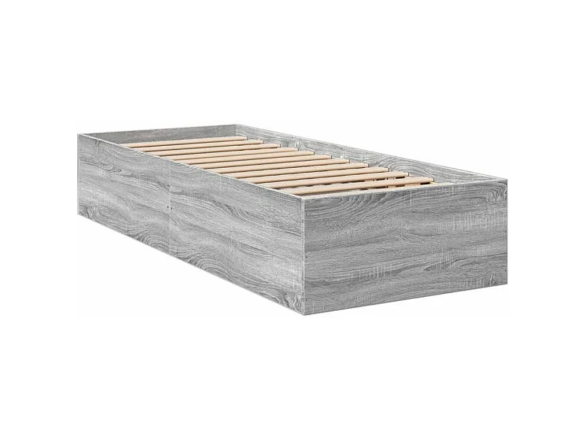 Cadre de lit sonoma gris 100x200 bois d'ingénierie
