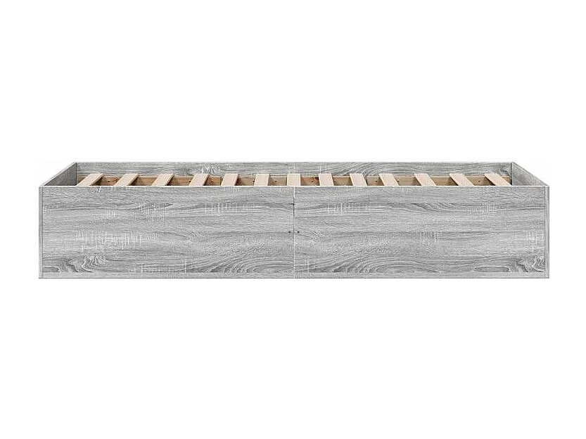 Cadre de lit sonoma gris 100x200 bois d'ingénierie