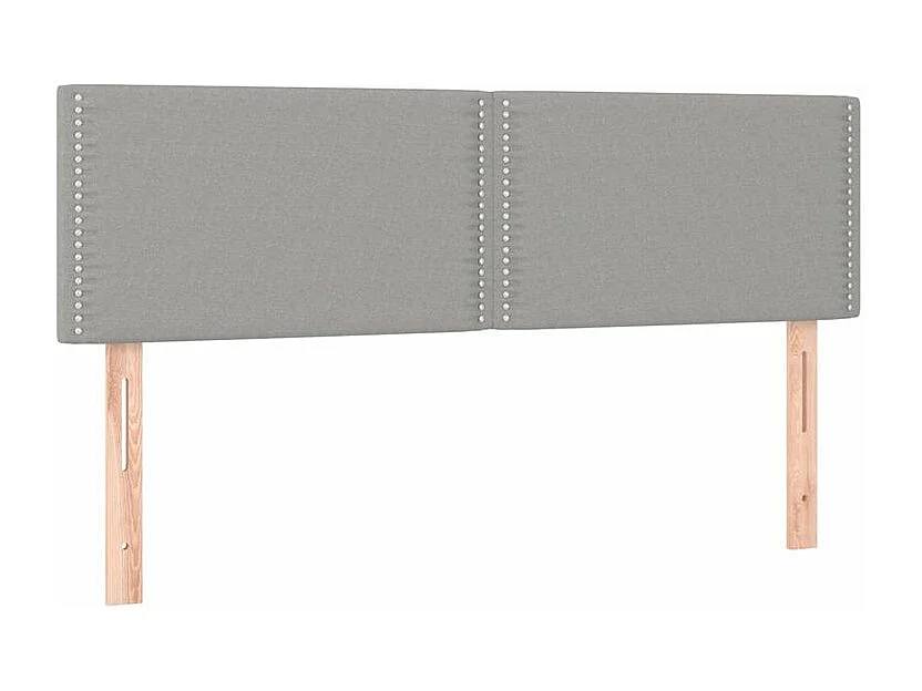 Sommier à lattes de lit avec matelas Gris clair 140x200 Tissu