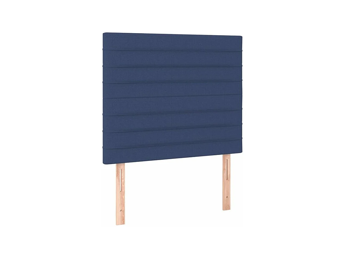 Sommier à lattes de lit avec matelas Bleu 120x200 Tissu