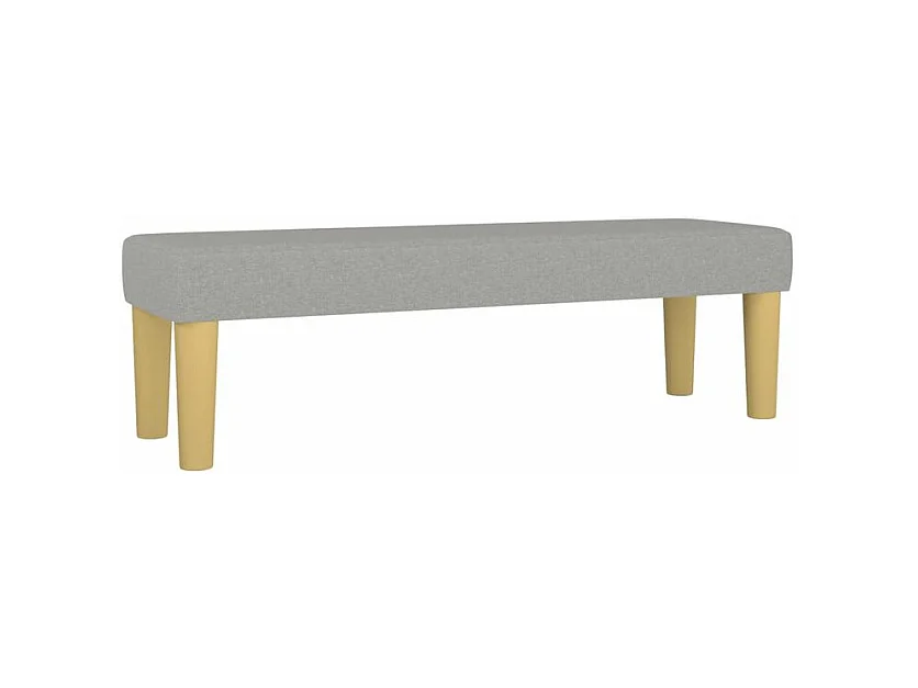 Boxspring met matras stof lichtgrijs 140x190 cm