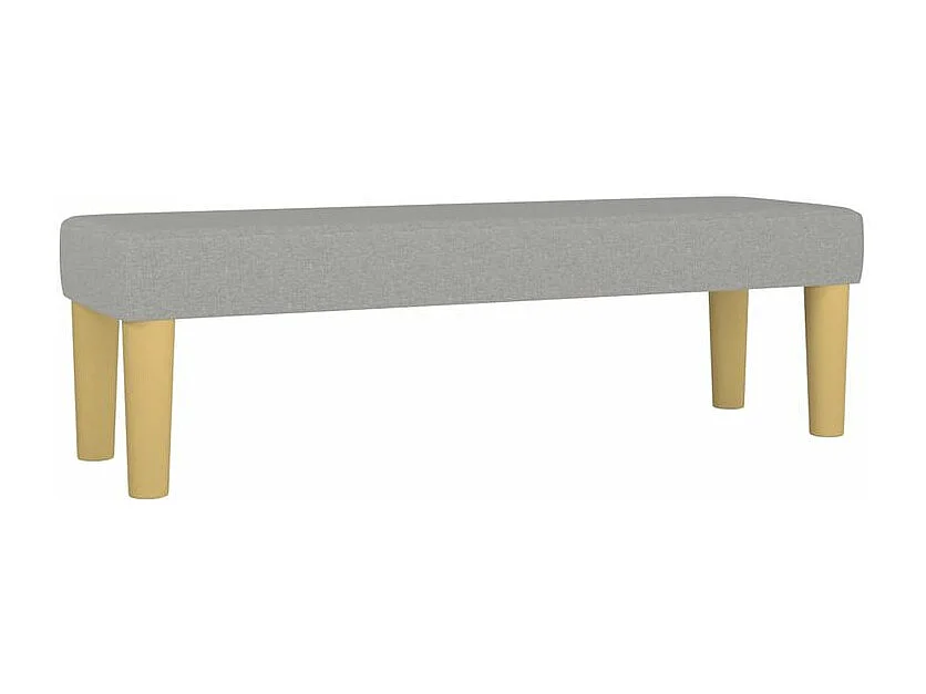 Sommier à lattes de lit avec matelas Gris clair 140x190 Tissu