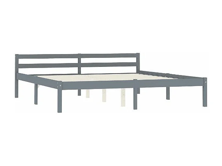 Lit adulte pin massif gris Dorma 160x200