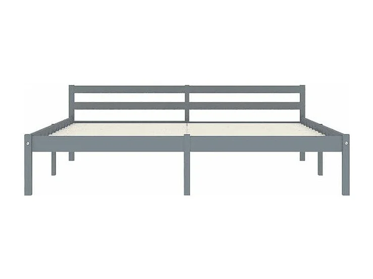 Lit adulte pin massif gris Dorma 160x200
