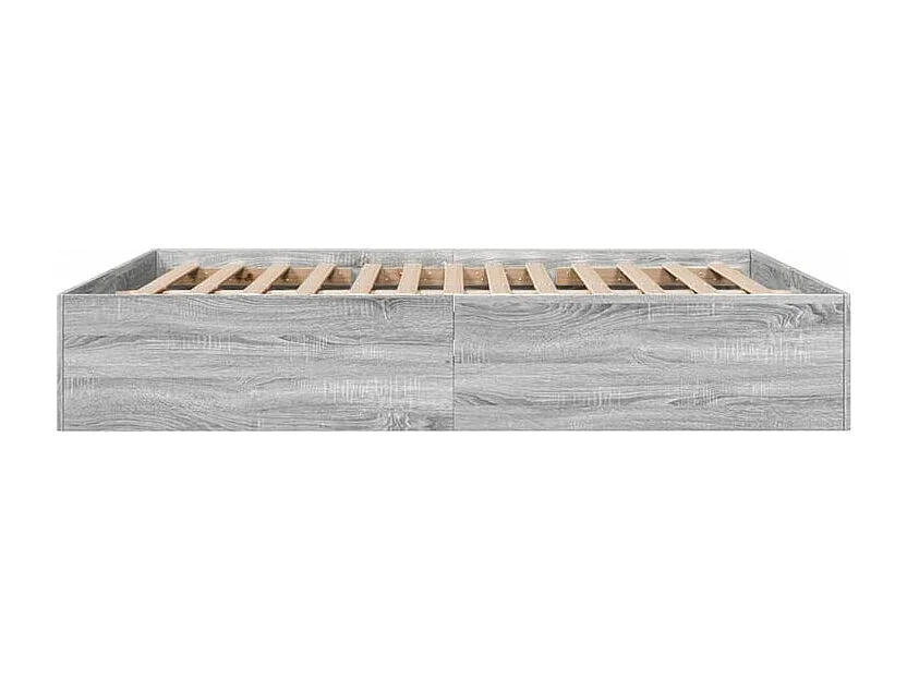 Cadre de lit sonoma gris 160x200 bois d'ingénierie