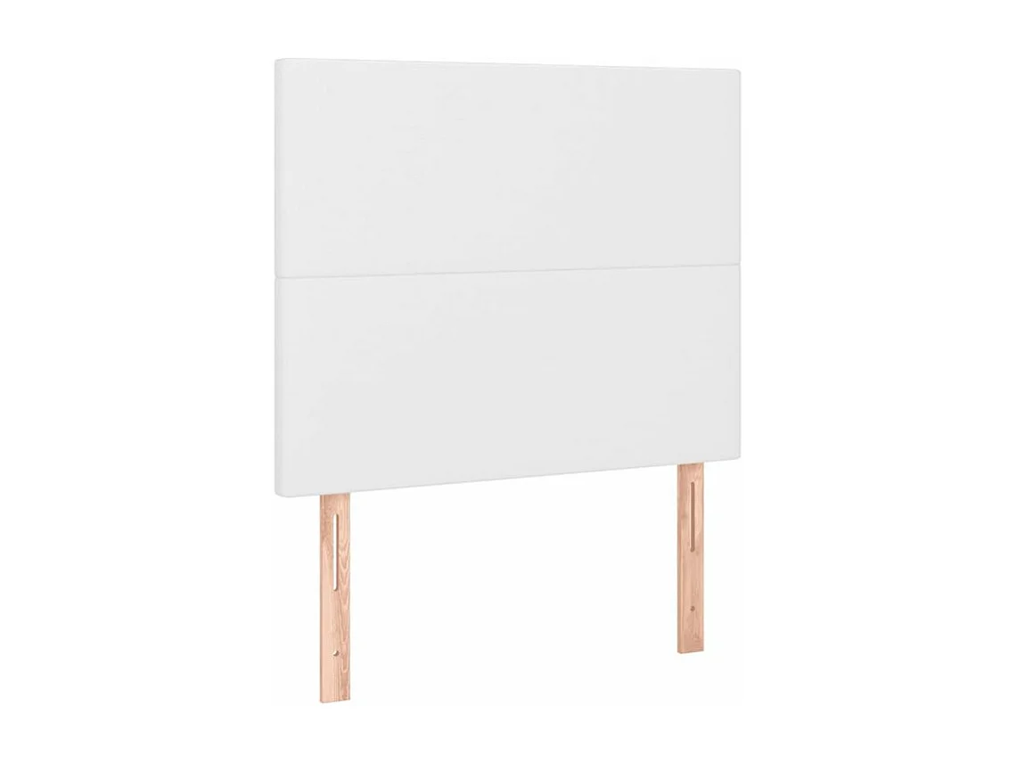 Cadre de lit avec tête de lit Blanc 120x200 Similicuir