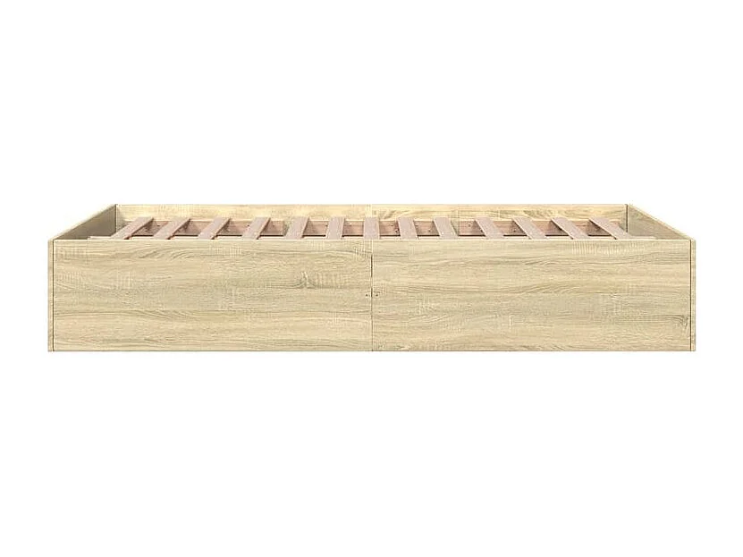 Cadre de lit chêne sonoma 120x200 bois d'ingénierie