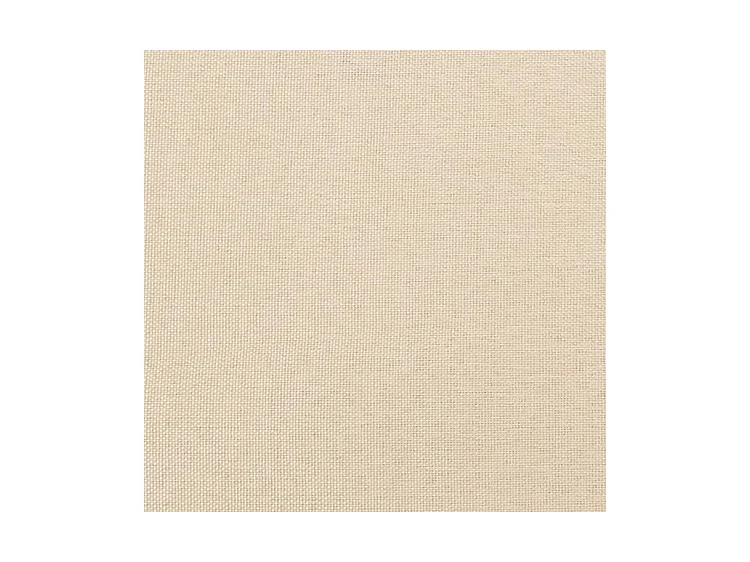 Sommier à lattes de lit avec matelas Crème 140x200 Tissu