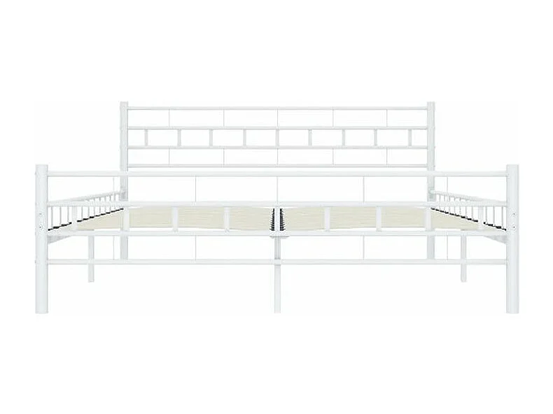 Lit métal blanc Veniza 160x200