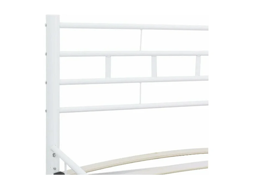 Lit métal blanc Veniza 160x200