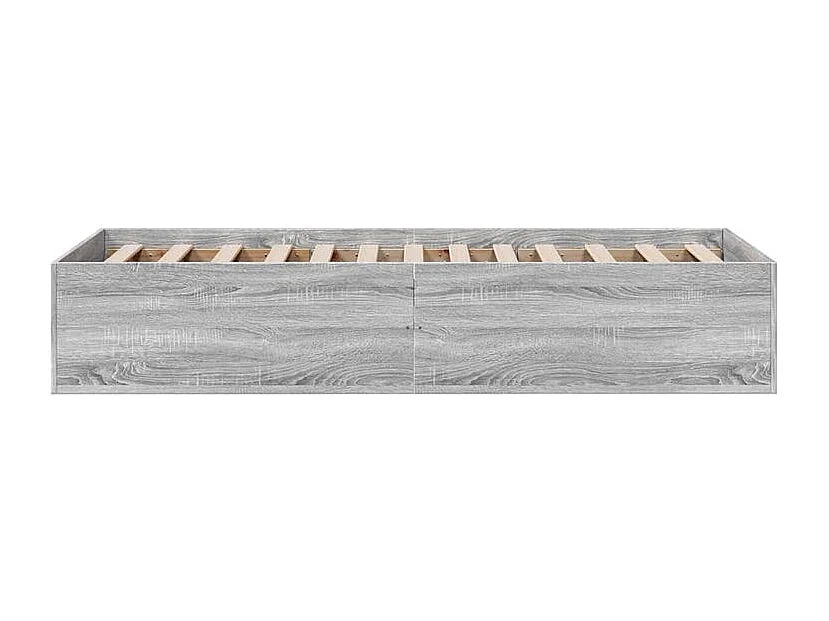 Cadre de lit sonoma gris 90x200 bois d'ingénierie