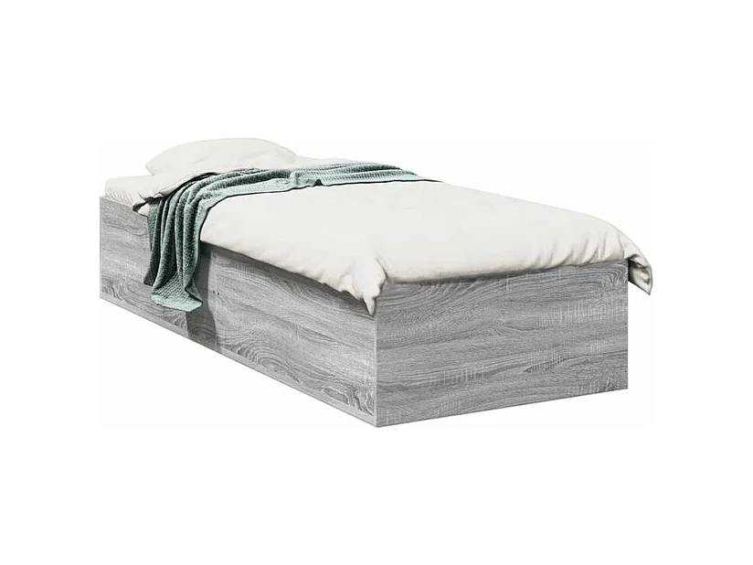 Cadre de lit sonoma gris 90x200 bois d'ingénierie