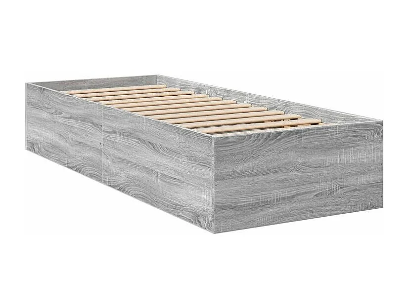 Cadre de lit sonoma gris 90x200 bois d'ingénierie