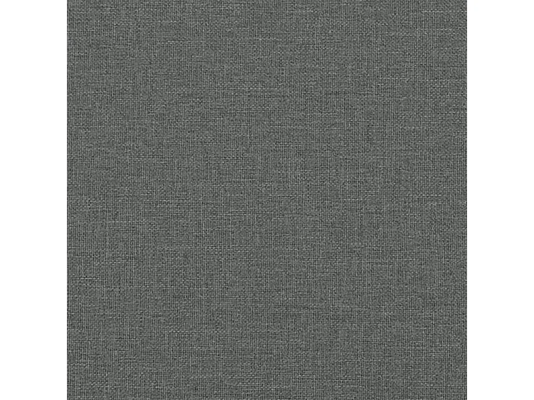 Lit avec matelas gris foncé 90x200 tissu