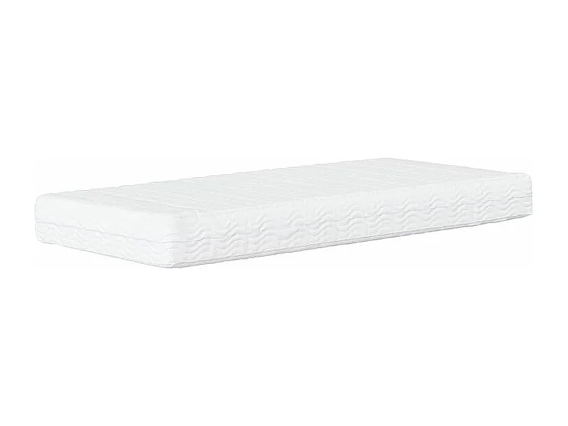 Lit avec matelas gris foncé 90x200 tissu
