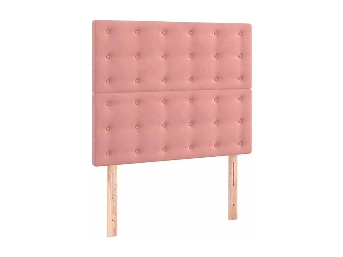 Sommier à lattes de lit avec matelas Rose 120x200 Velours