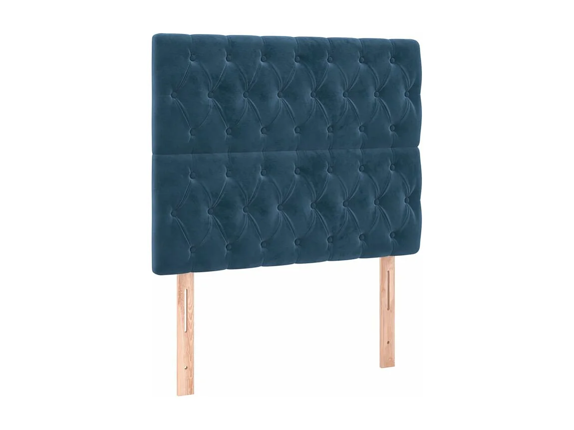 Sommier à lattes de lit matelas et LED Bleu foncé 120x200