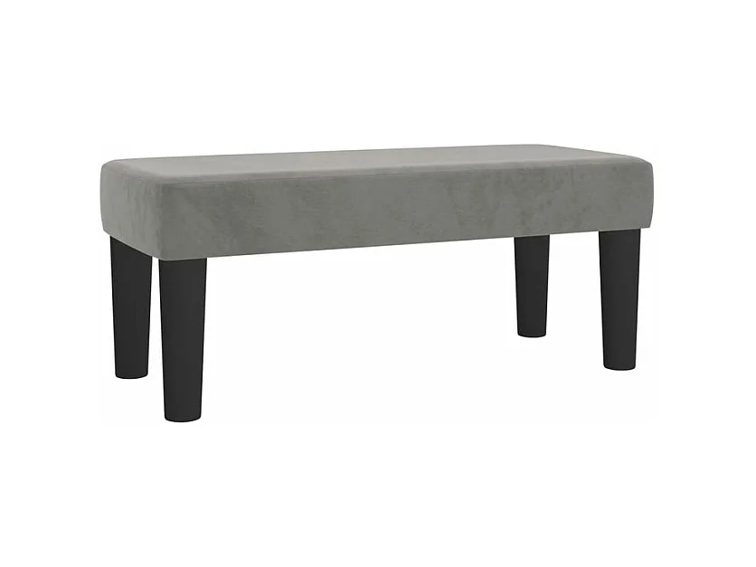 vidaXL Cama box spring con colchón terciopelo gris claro 80x200 cm
