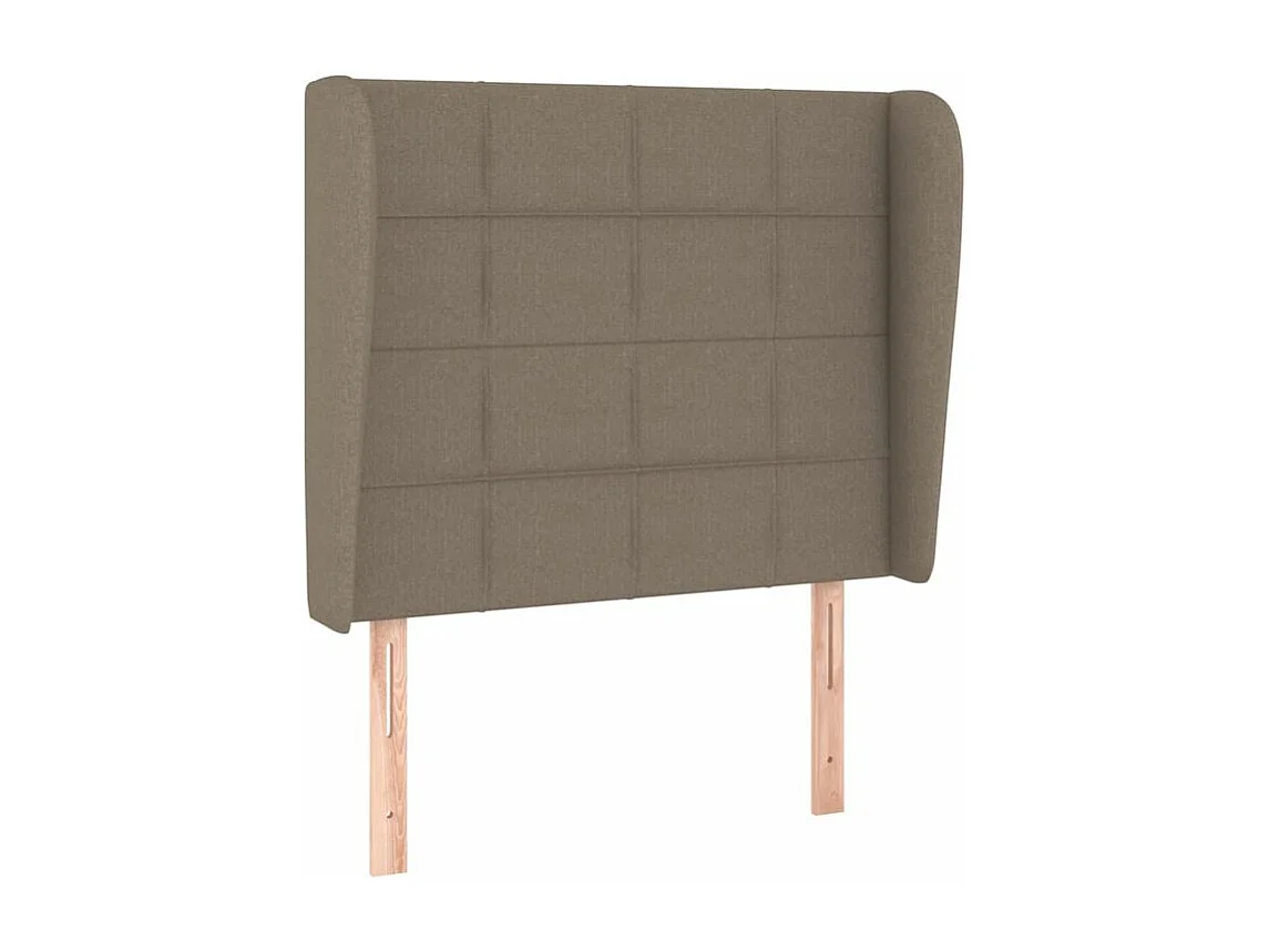 Sommier à lattes de lit avec matelas Taupe 80x200 Tissu