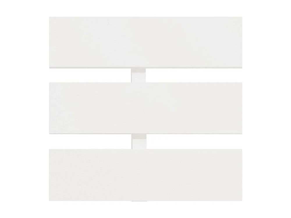 Lit adulte 1 place pin massif blanc Cozy 90x200
