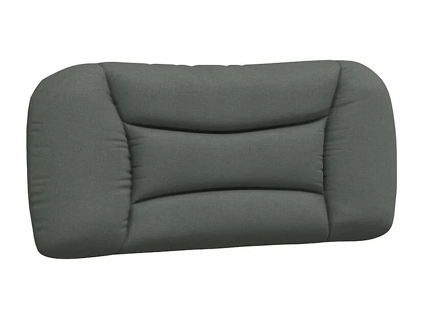 Lit avec matelas gris foncé 80x200 tissu