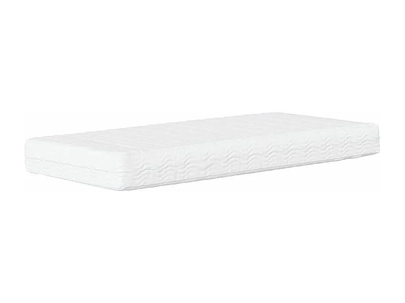 Lit avec matelas gris foncé 80x200 tissu