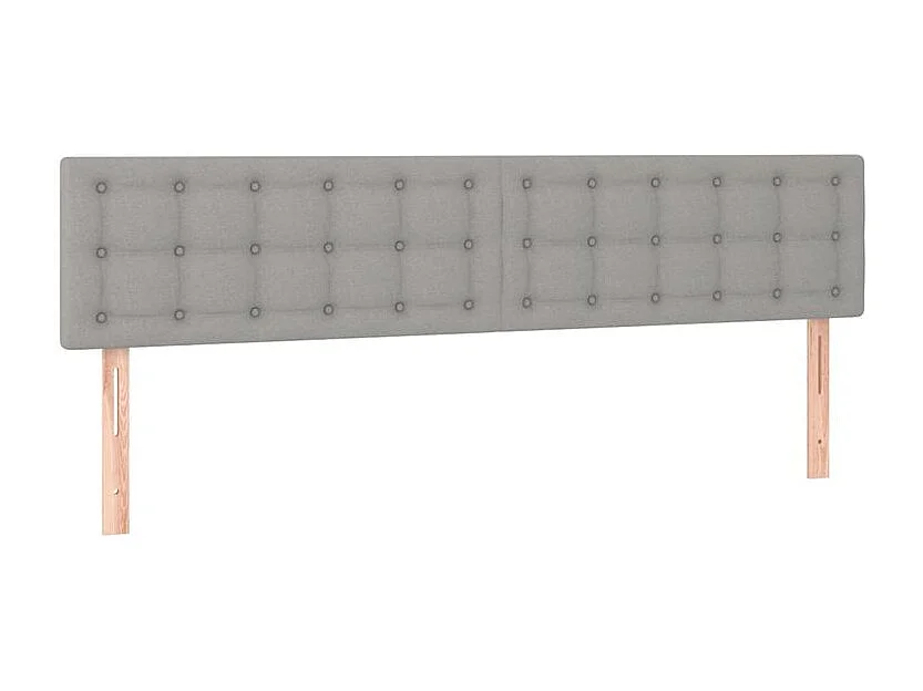 Sommier à lattes de lit avec matelas Gris clair 160x200 Tissu