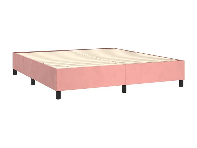 Sommier à lattes de lit avec matelas Rose 160x200 Velours