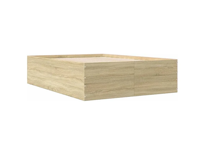 Cadre de lit chêne sonoma 140x200 bois d'ingénierie